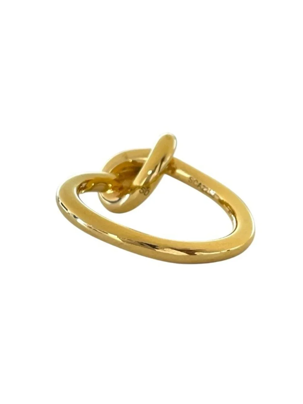 Celine Knot Ring Gold Plated